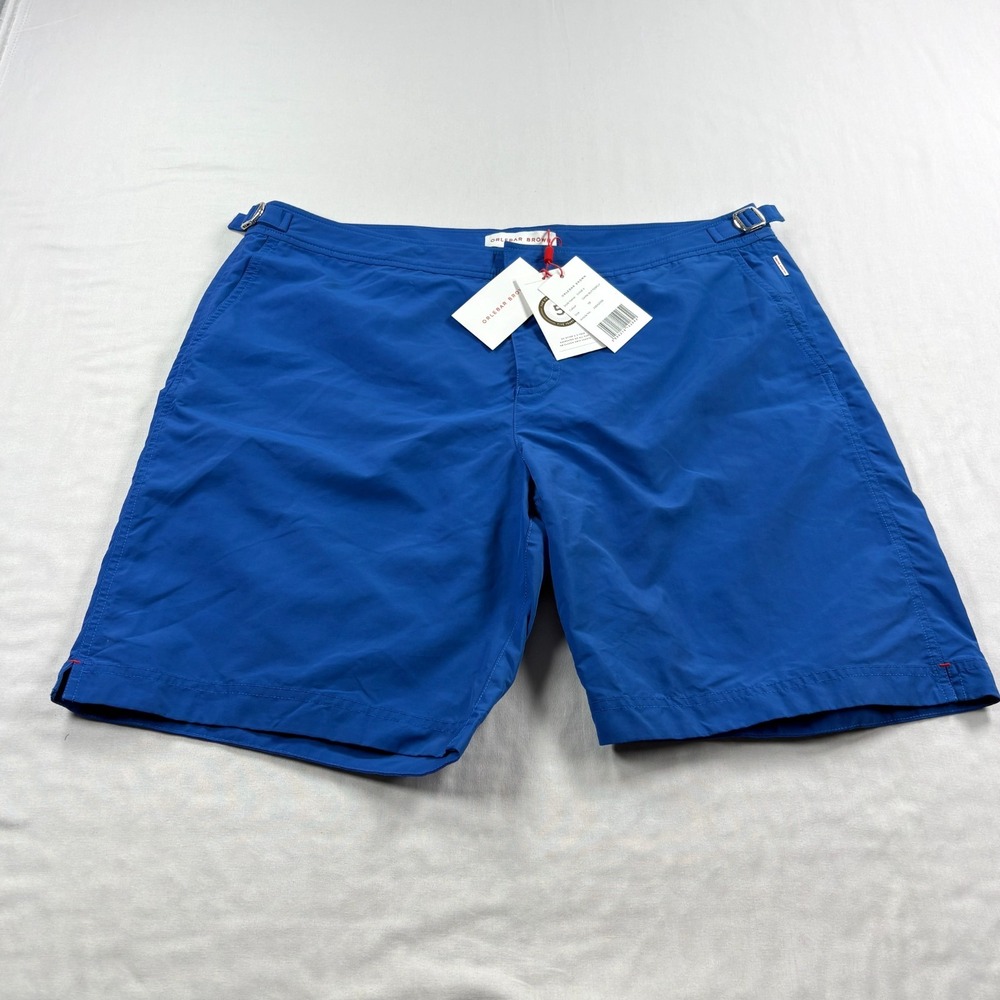 Orlebar Brown Swim Trunks Mens Size 38 Blue Dane II Lined Bathing Suit NEW